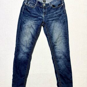 Ariya Dark Washed Blue Skinny Jeans